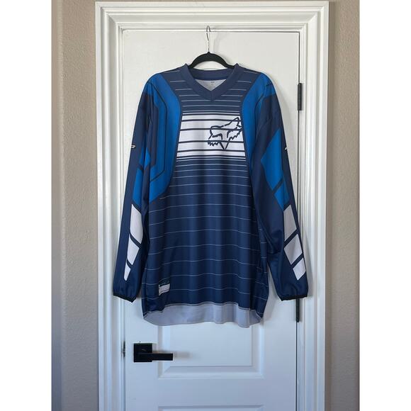 Fox Racing Long Sleeve Shirt Blue 100% Polyester Mens Size XXL - Picture 3 of 10